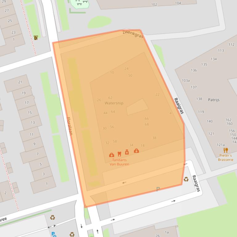 Kaart van postcodegebied 2643HC.