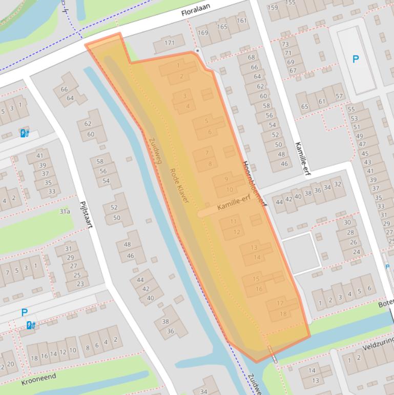 Kaart van postcodegebied 2643HG.