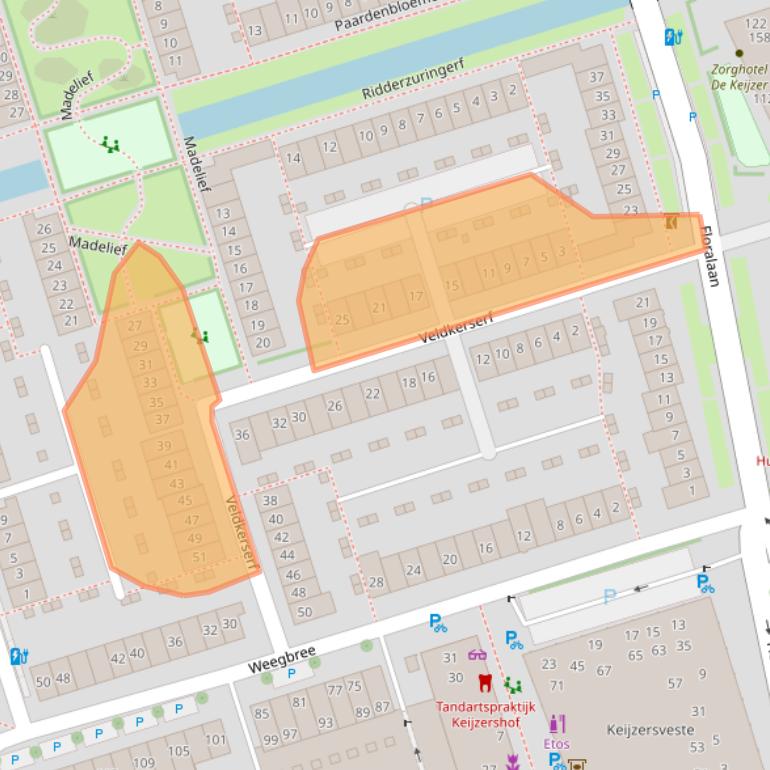 Kaart van postcodegebied 2643HT.