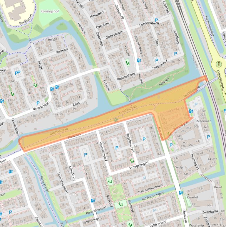 Kaart van postcodegebied 2643JE.