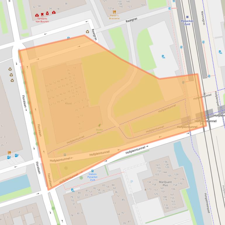 Kaart van postcodegebied 2643JH.