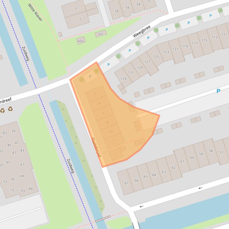 Kaart van postcodegebied 2643KB.