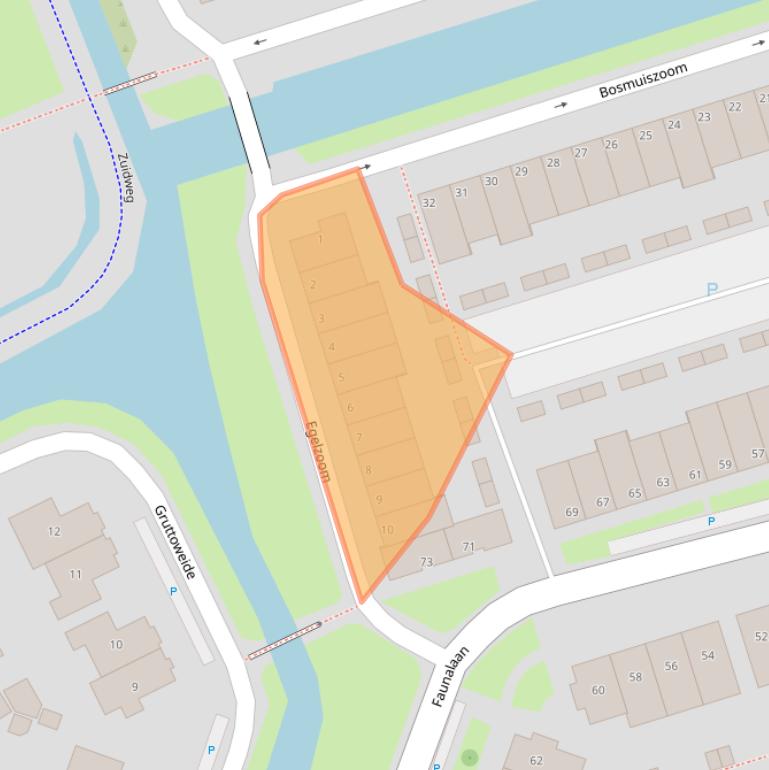 Kaart van postcodegebied 2643KH.