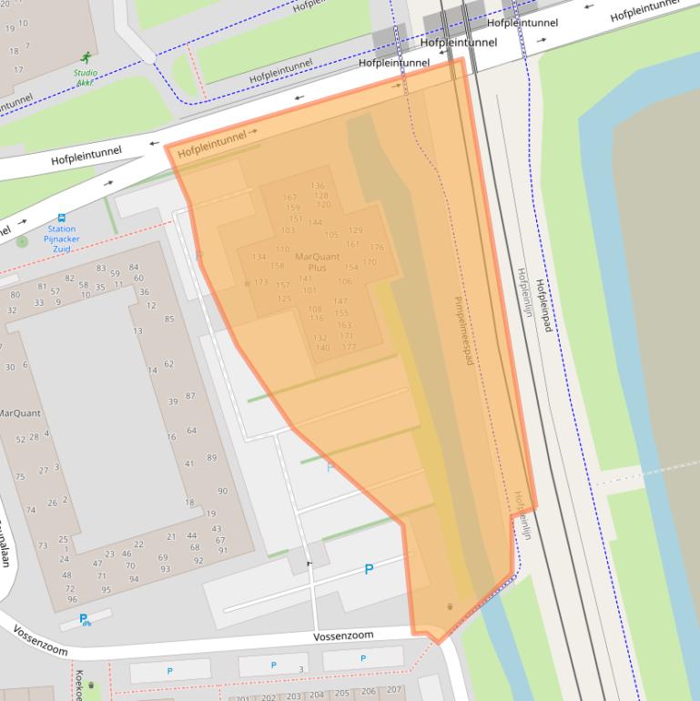 Kaart van postcodegebied 2643KM.