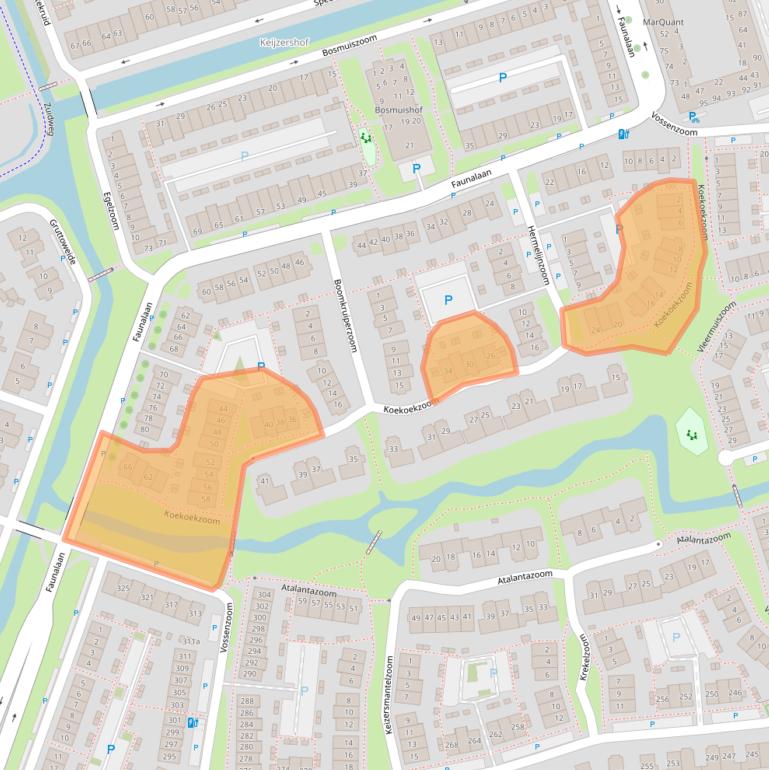 Kaart van postcodegebied 2643KV.