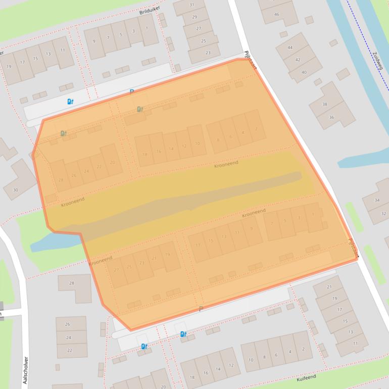 Kaart van postcodegebied 2643MG.