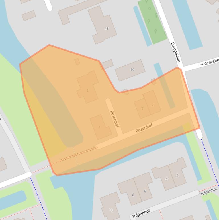 Kaart van postcodegebied 2643MV.