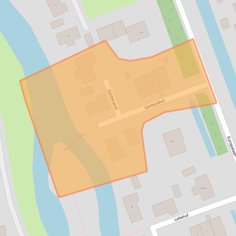 Kaart van postcodegebied 2643MX.