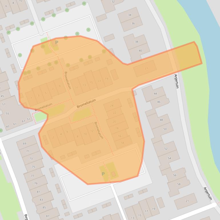 Kaart van postcodegebied 2643NA.