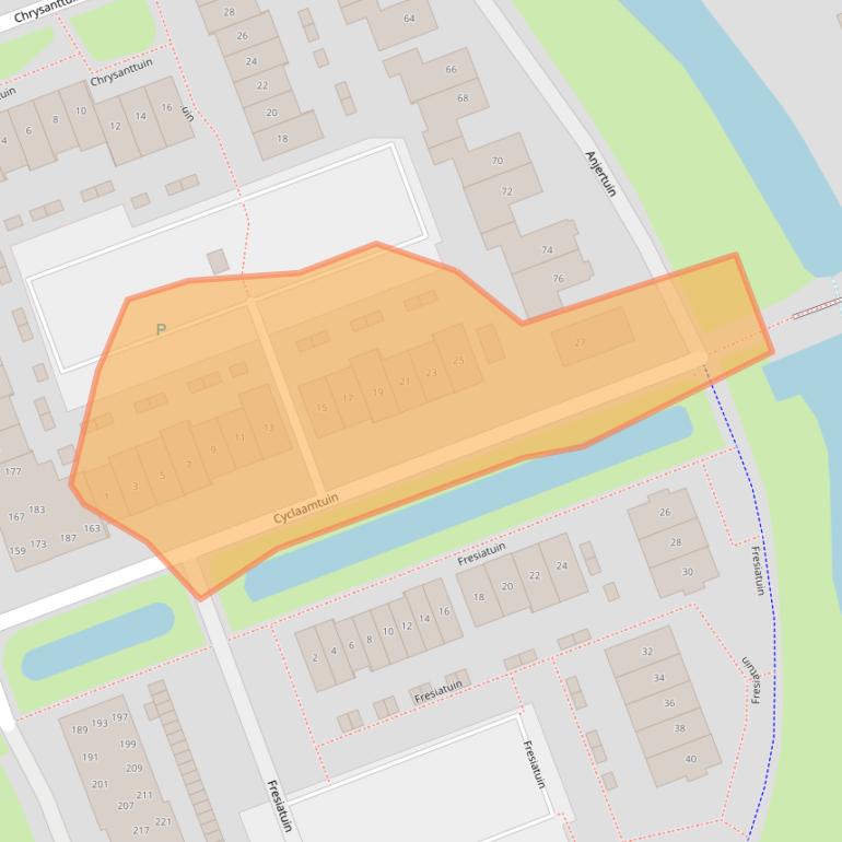 Kaart van postcodegebied 2643NE.