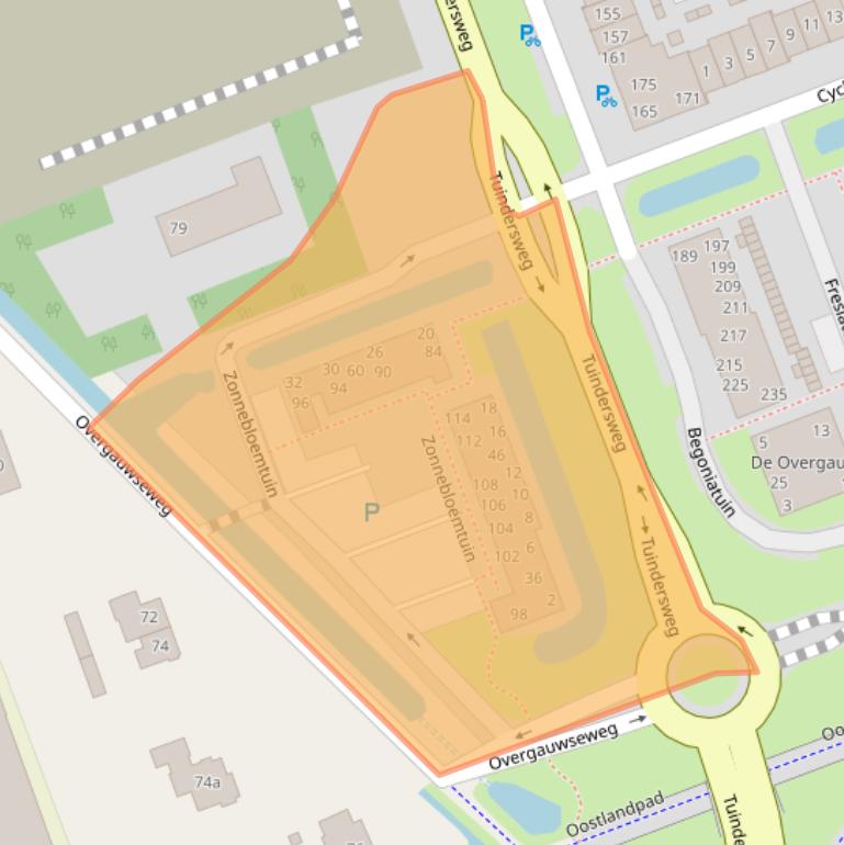 Kaart van postcodegebied 2643NH.