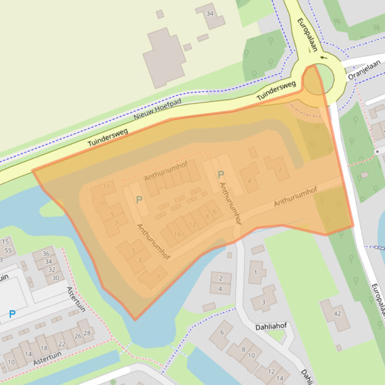 Kaart van postcodegebied 2643NL.