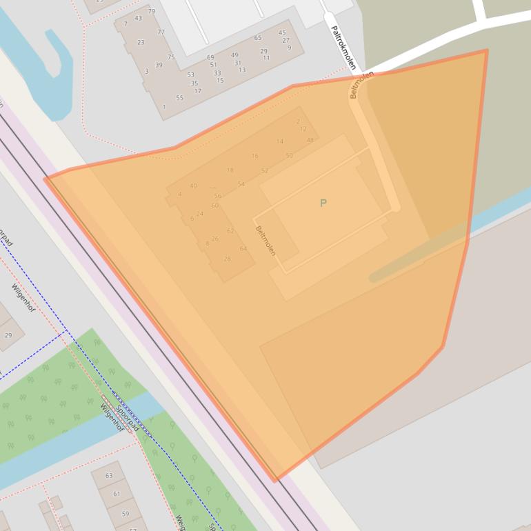 Kaart van postcodegebied 2643RH.