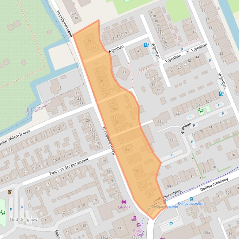 Kaart van postcodegebied 2645AL.