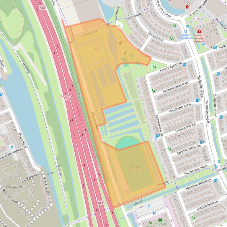 Kaart van postcodegebied 2645BR.