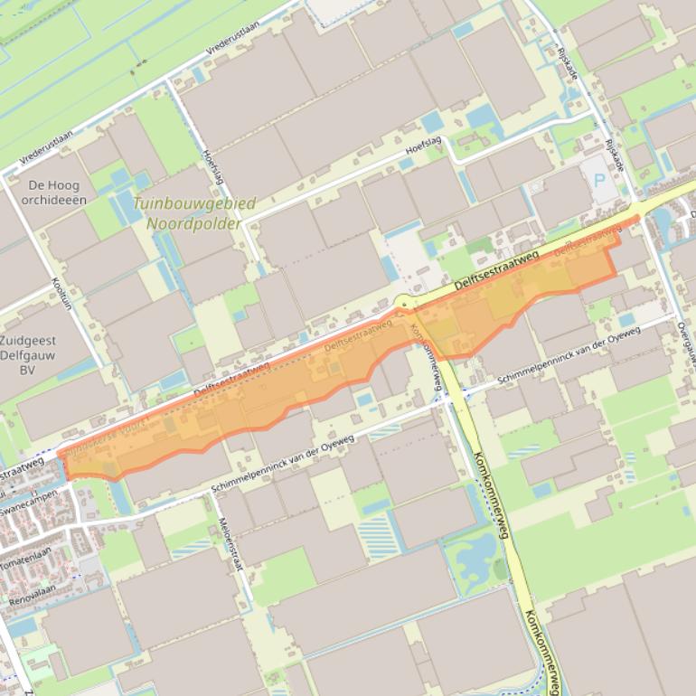 Kaart van postcodegebied 2645CA.