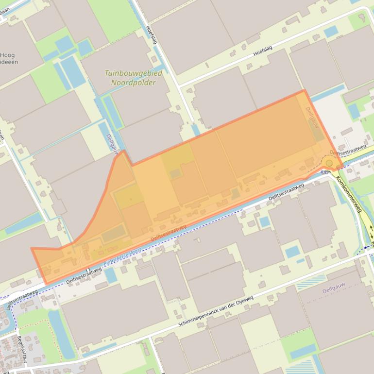 Kaart van postcodegebied 2645CB.