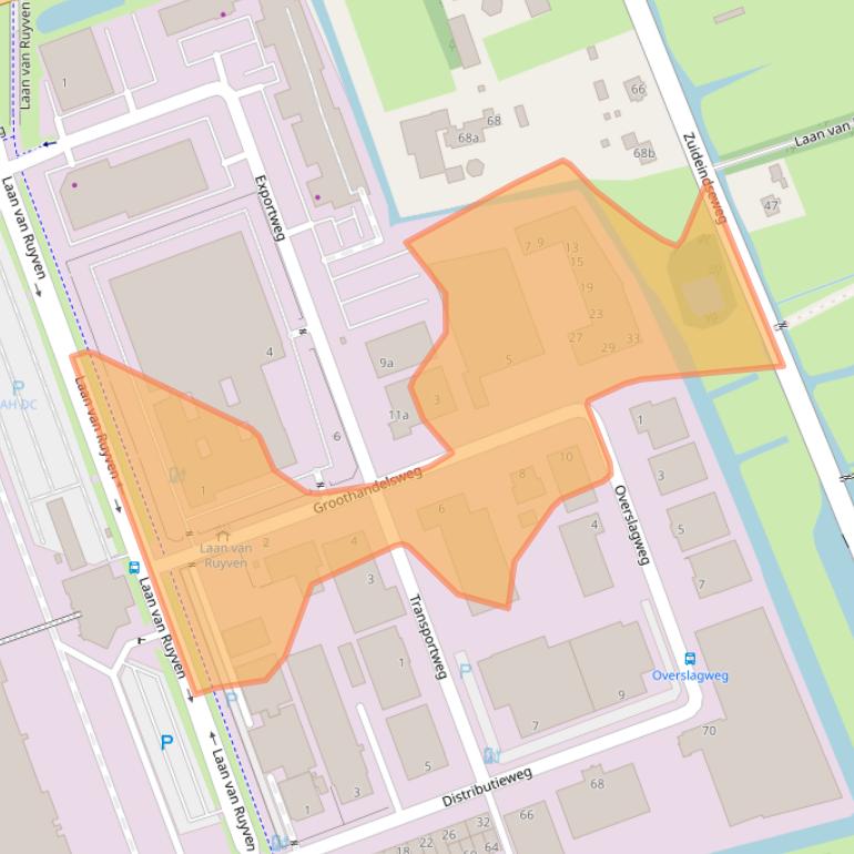 Kaart van postcodegebied 2645EH.