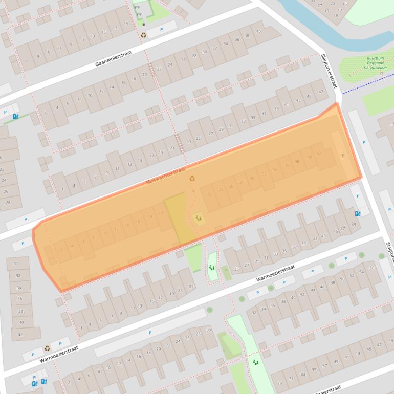 Kaart van postcodegebied 2645JC.