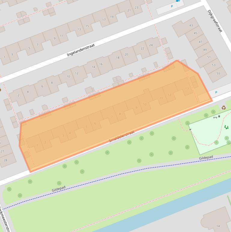 Kaart van postcodegebied 2645KL.