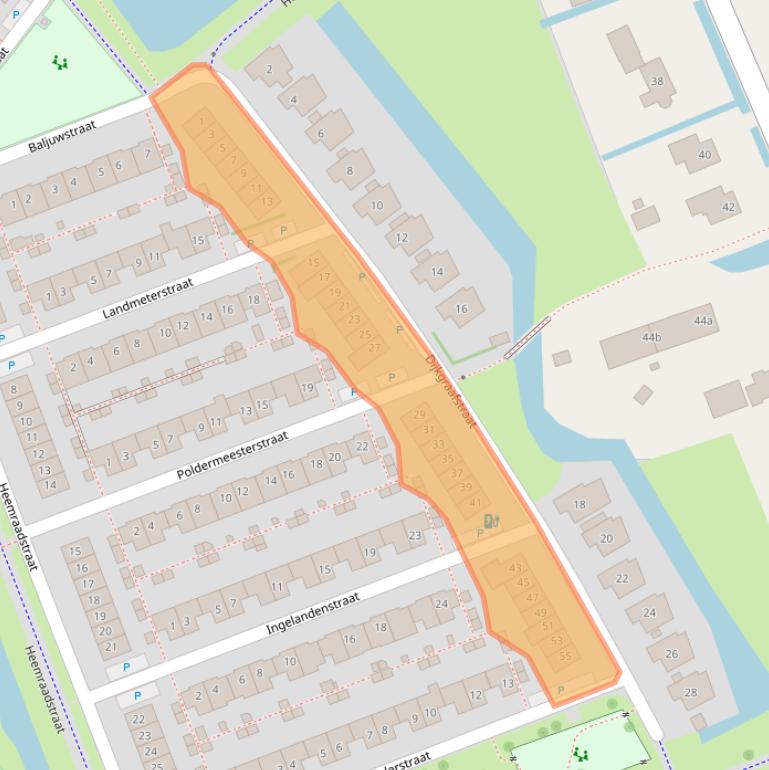 Kaart van postcodegebied 2645KM.