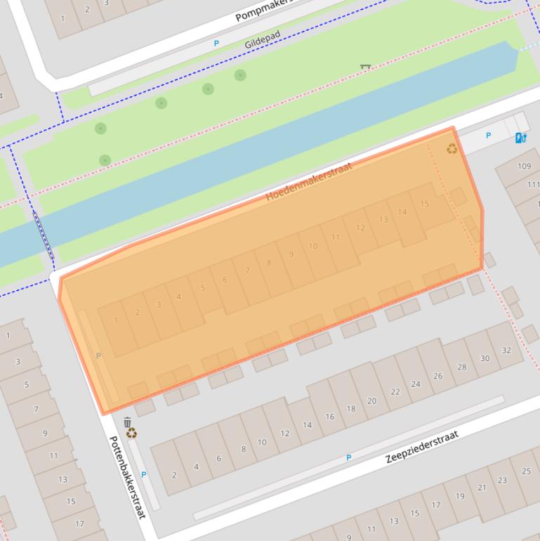 Kaart van postcodegebied 2645KP.