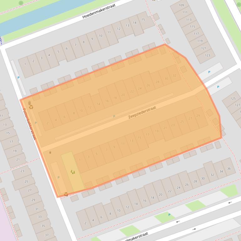 Kaart van postcodegebied 2645KV.