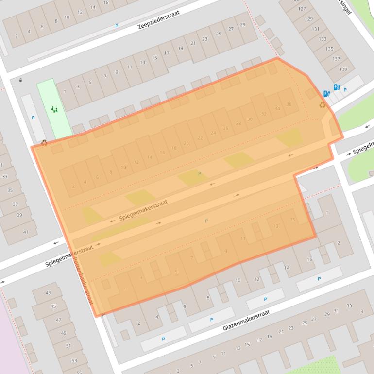 Kaart van postcodegebied 2645KW.