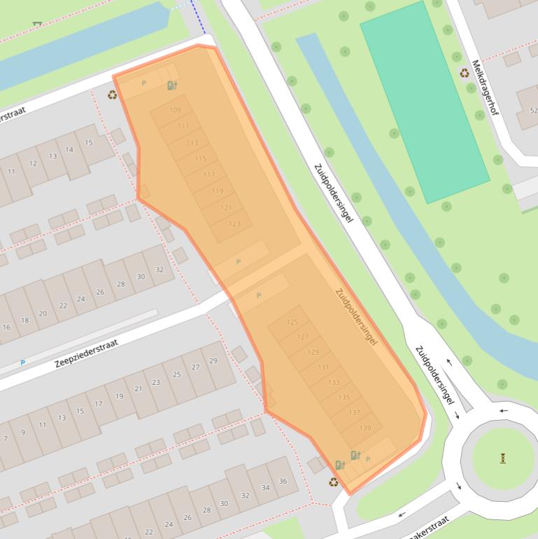 Kaart van postcodegebied 2645LA.