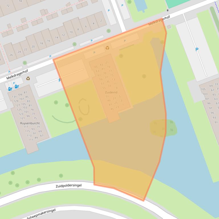 Kaart van postcodegebied 2645LL.