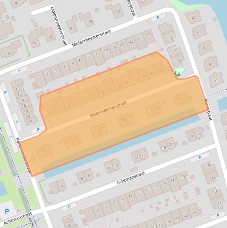 Kaart van postcodegebied 2645MC.