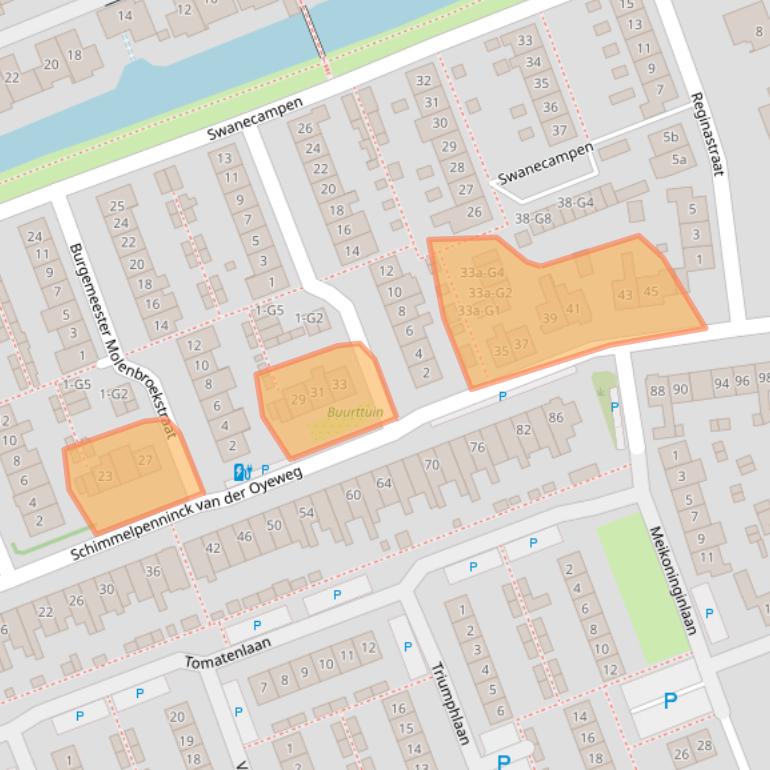 Kaart van postcodegebied 2645NB.