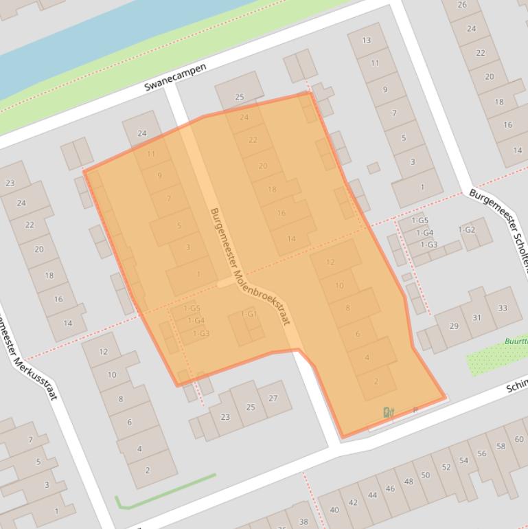 Kaart van postcodegebied 2645NK.