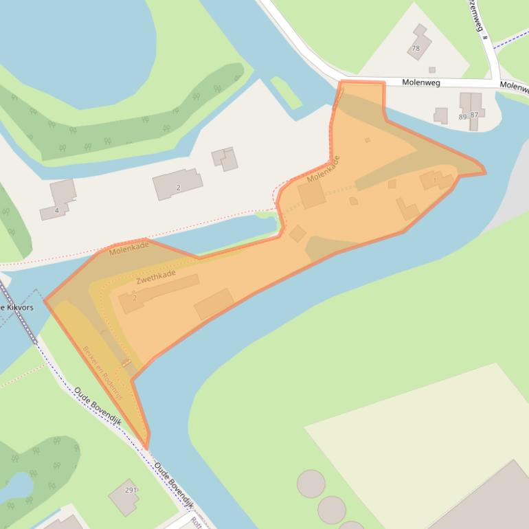 Kaart van postcodegebied 2651AA.