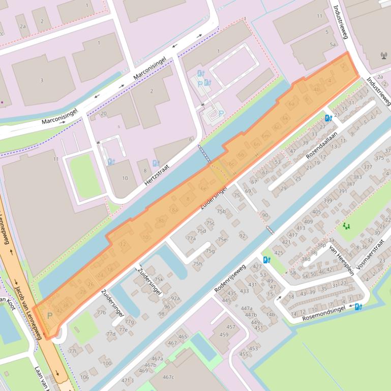 Kaart van postcodegebied 2651AJ.