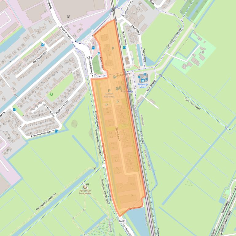 Kaart van postcodegebied 2651AV.