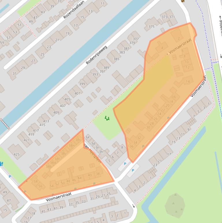 Kaart van postcodegebied 2651AZ.