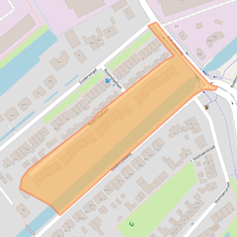 Kaart van postcodegebied 2651BB.