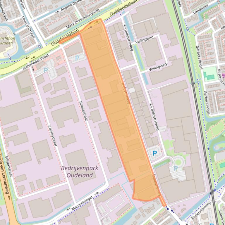 Kaart van postcodegebied 2651BC.