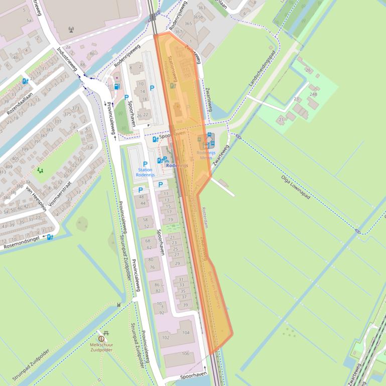 Kaart van postcodegebied 2651BH.