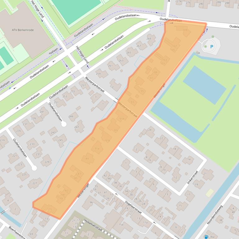 Kaart van postcodegebied 2651CN.