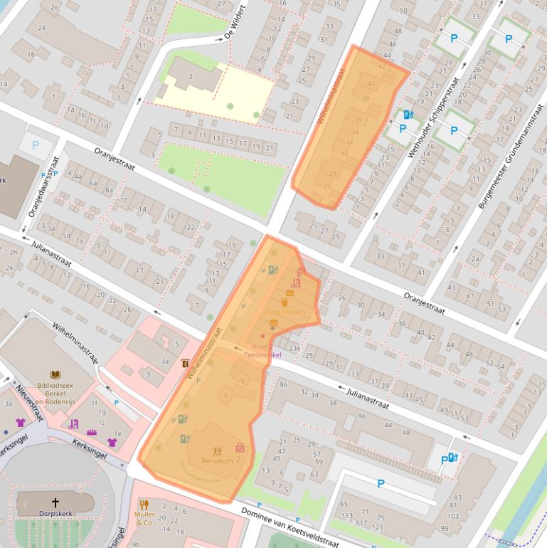 Kaart van postcodegebied 2651DL.