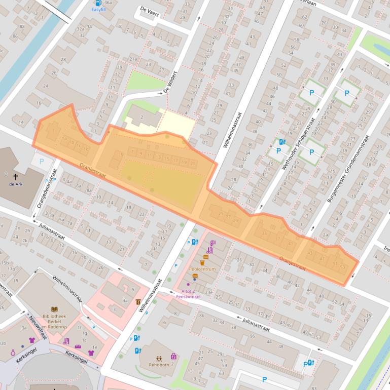 Kaart van postcodegebied 2651DR.