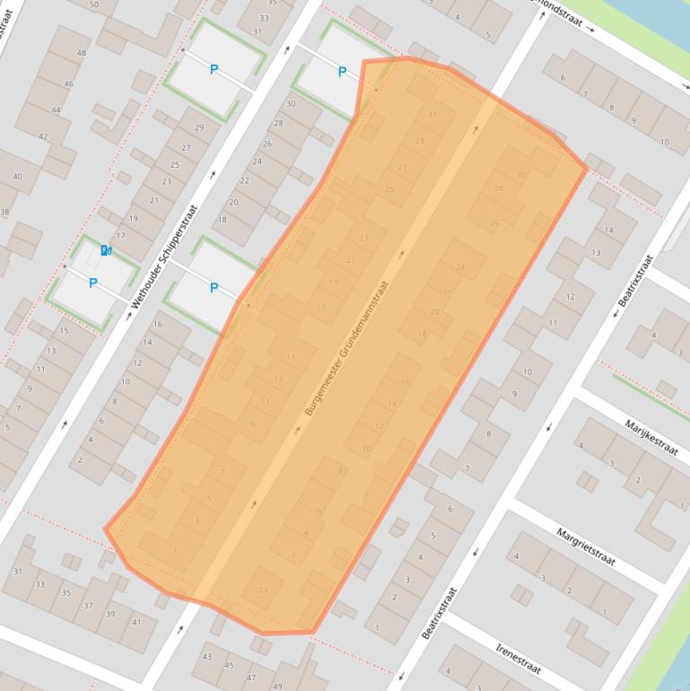 Kaart van postcodegebied 2651EB.