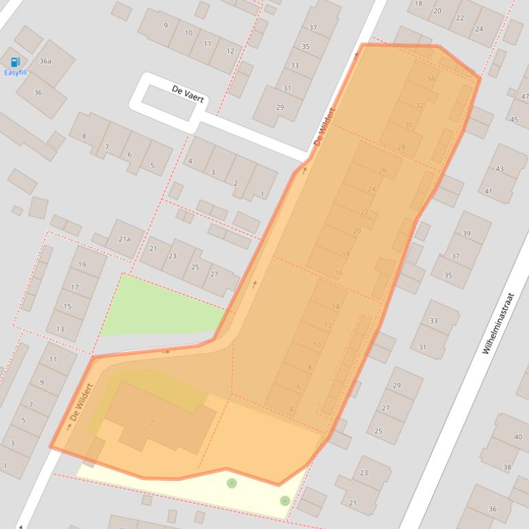 Kaart van postcodegebied 2651EN.