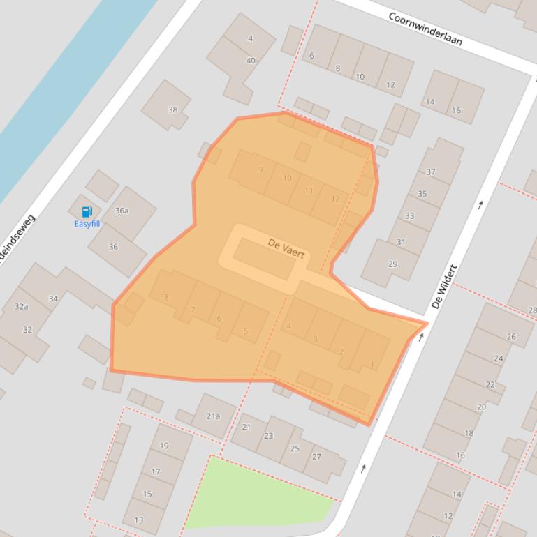 Kaart van postcodegebied 2651EP.