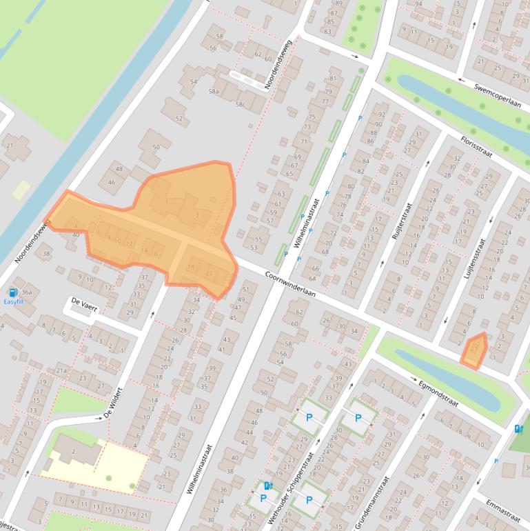 Kaart van postcodegebied 2651ER.