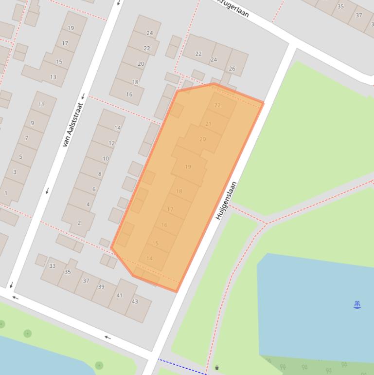 Kaart van postcodegebied 2651EV.