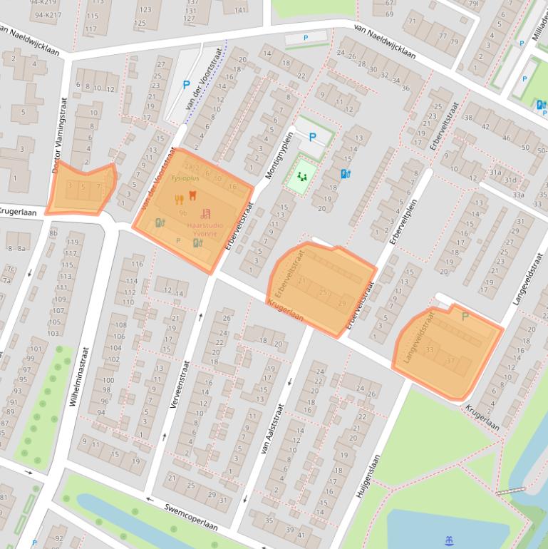 Kaart van postcodegebied 2651GA.