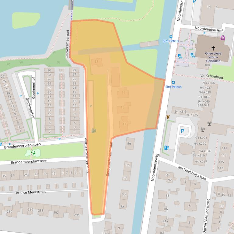 Kaart van postcodegebied 2651GL.